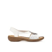 Rieker Sandali 60880-80 Bela