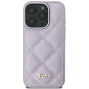 Guess GUHCP16SPSQSQSU iPhone 16 6.1 light purple hardcase Quiled Metal Logo (GUHCP16SPSQSQSU)