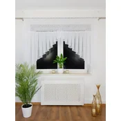 shumee Panelna zavesa 200x150 cm s 3D vezenjem, markizeto in voilom - bela