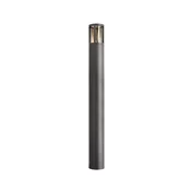 Deko-Light Luč za osvetlitev poti Facado II, višina 100 cm, siva/dimna, O 11 cm IP65 - Sodobni - temno siva kovinska RAL 840-M, dimno siva - Aluminij