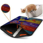 Aberto Design Prostorika za toalet za macke Nrszn0121, 45 x 60 cm, Šarena