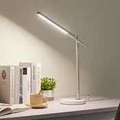 Namizna svetilka Lindby Valtorin LED, bela - Študija/pisarna - Sodobni - bela mat barva - Plastika