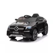 Mercedes GLC Coupe - Crni Licencirani auto na akumulator sa kožnim sedištem i mekim gumama