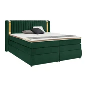 Boxspring Krevet Minola Gold Exkluziv 160/200 cm , šumsko zelena
