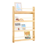 SoBuy SoBuy Otroška knjižna omarica s tremi policami 93x31x118cm Funkcionalen KMB08-N, (5000092332)