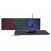 Gembird KBS-UML-01 3-in-1 backlight set tastatura, mis i podloga