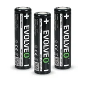 EVOLVEO LiPower 186 Core 2500, Li-ion baterija 18650 (3,7 V/2500 mAh), 3 kosi LIP-1862C-3
