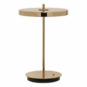 LED zatemnitvena namizna svetilka v zlati barvi s kovinskim senčnikom (višina 31 cm) Asteria Move – UMAGE