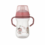 CANPOL 56/613 FirstCup 250ml BONJOUR roza silikonska skodelica z ustnikom
