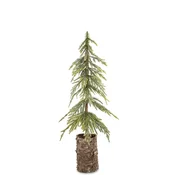Umetno božično drevo zeleno, naravna plastika, breza 51x20x18 cm