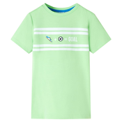 vidaXL Otroška majica s kratkimi rokavi neon zelena 128, (21037343)