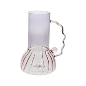 TOGNANA Vaza Design Art h19cm/roza/borosilikatno steklo