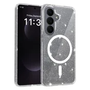 GS Ovitek za Samsung Galaxy S26, za MagSafe, bleščeč, prozoren