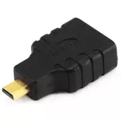 E-GREEN Adapter Micro HDMI (M) - HDMI (F) crni