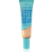 Rimmel London Kind & Free Glow It Up Moisturising Skin Tint puder normalna koža 30 ml odtenek 010 Rose Ivory