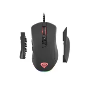 Miška GENESIS XENON 770 PRO gaming RGB, optična, 14.tipk 10200dpi, črna, USB