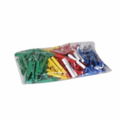 plastični žebljički za oblačila (100 kosov) - mešanica barv