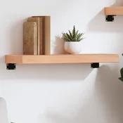 Zidna polica svjetlosmeda 60x20x6 cm od obradene hrastovine