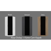 Hanah Home Garderober Kale, 74x210x52 cm, Boje hrasta