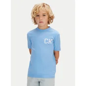 Calvin Klein Jeans Majica  svetlo modra / bela