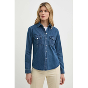 Traper košulja MAX&Co. za žene, boja: tamno plava, regular, s klasicnim ovratnikom, 2418111034200