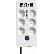 Eaton Prenapetostna zaščita Zaščitna škatla 6 USB FR, 6 vtičnic + 2x USB