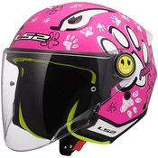 LS2 Of622 Funny Ii Junior Paws Pink