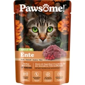 Pawsome! Mokra mačja hrana Adult - raca - 85 g