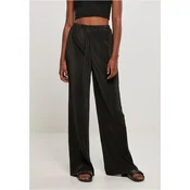 Womens Plisse pants black