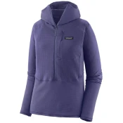 Patagonia R1 P/O jopa s kapuco, vijolična barva solsticija (M)
