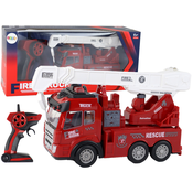 slomart LEAN TOYS Rc gasilski avto z dvigalom, zvok, luč