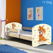 Djecji krevet ACMA s motivom, bocna sonoma 140x70 cm 11 Dog