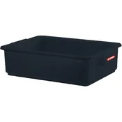 ARAVEN Posoda za servirni voziček, PP, dolžina: 440 mm, širina: 350 mm, prostornina: 20 L, črna (12 kos)