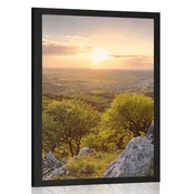 Plakat čudovita narava obsijana s soncem - 20x30 silver
