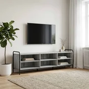 vidaXL TV omarica 140 x 39,5 x 50 cm Siva Sonoma Inženirski les