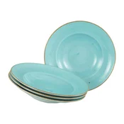 Creatable Set Krožnikov Za testenine Vintage Nature Aqua, 4-Delni