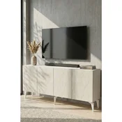 Hanah Home komoda Lipa 180, 180 cm, bela / travertin