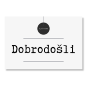 Personal Tabla dobrodošlice/plakat - Minimalism