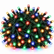 Aga božična veriga 200 LED z utripajočim učinkom Barvna