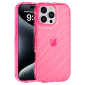 Aurora Wave maska za iPhone 16 Pro Max - crvena
