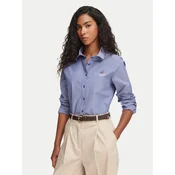 Beverly Hills Polo Club Srajca P-SS26W-SH0005 Modra Regular Fit