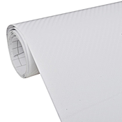 vidaXL Folija za avto 3D bela 100x150 cm