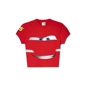 Bershka Majica CARS RAYO MCQUEEN svetlo modra/rdeča/črna/bela