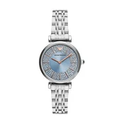 Sat Emporio Armani Gianni T-Bar za žene, boja: srebrna, AR11594