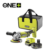 Ryobi rag18125-1c40s Set aku. ugaona brusilica (125mm) + punjac+ baterija 4Ah (18V ONE+™) ( RAG18125-1C40S )
