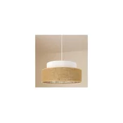Luster na sajli BOHO 1xE27/60W/230V precnik 40 cm beli/bež
