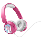 Dječje slušalice Cellularline - Play Patch 3.5 mm, ružičasto/bijele