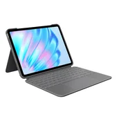 Logitech Combo Touch Tastatur-Case Grau für iPad Air 11 (M2), DE-Layout