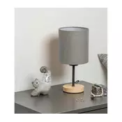 Brilagi - Stona lampa NUBILA WOOD 1xE27/25W/230V hrast/crna/svetlosiva
