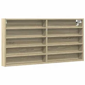 Vidaxl Vitrina sonoma hrast 100x8,5x50 cm inženirski les